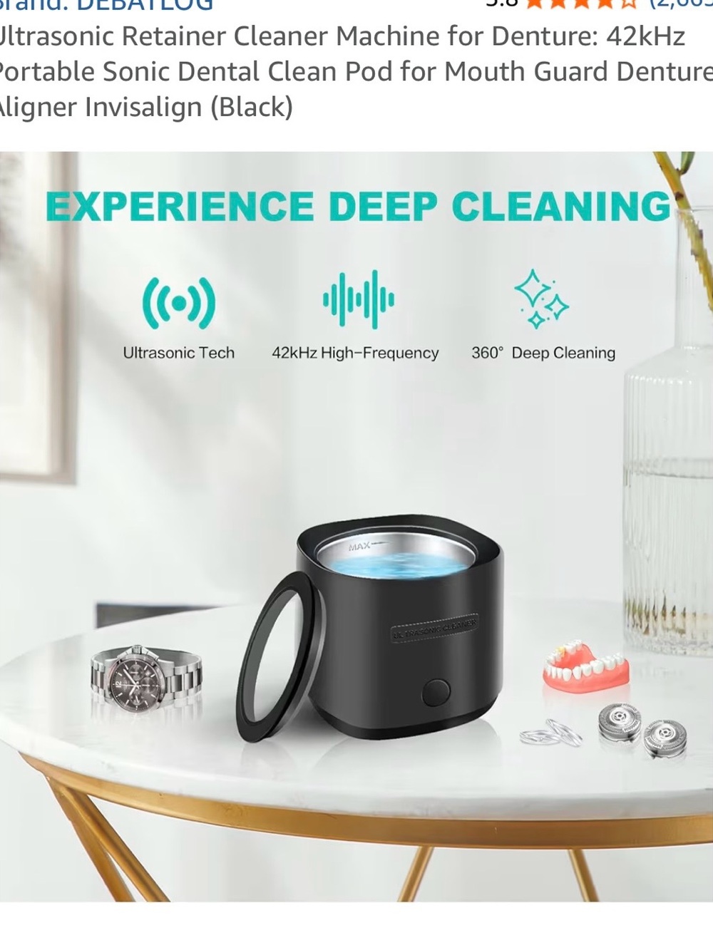 Ultrasonic Cleaning Machine - Black